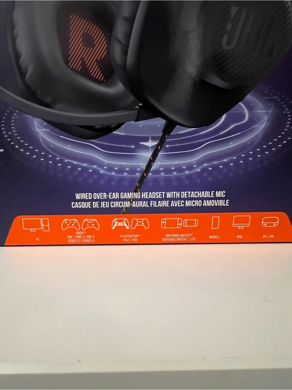 JBL Quantum 100 Gaming headset for all consoles
